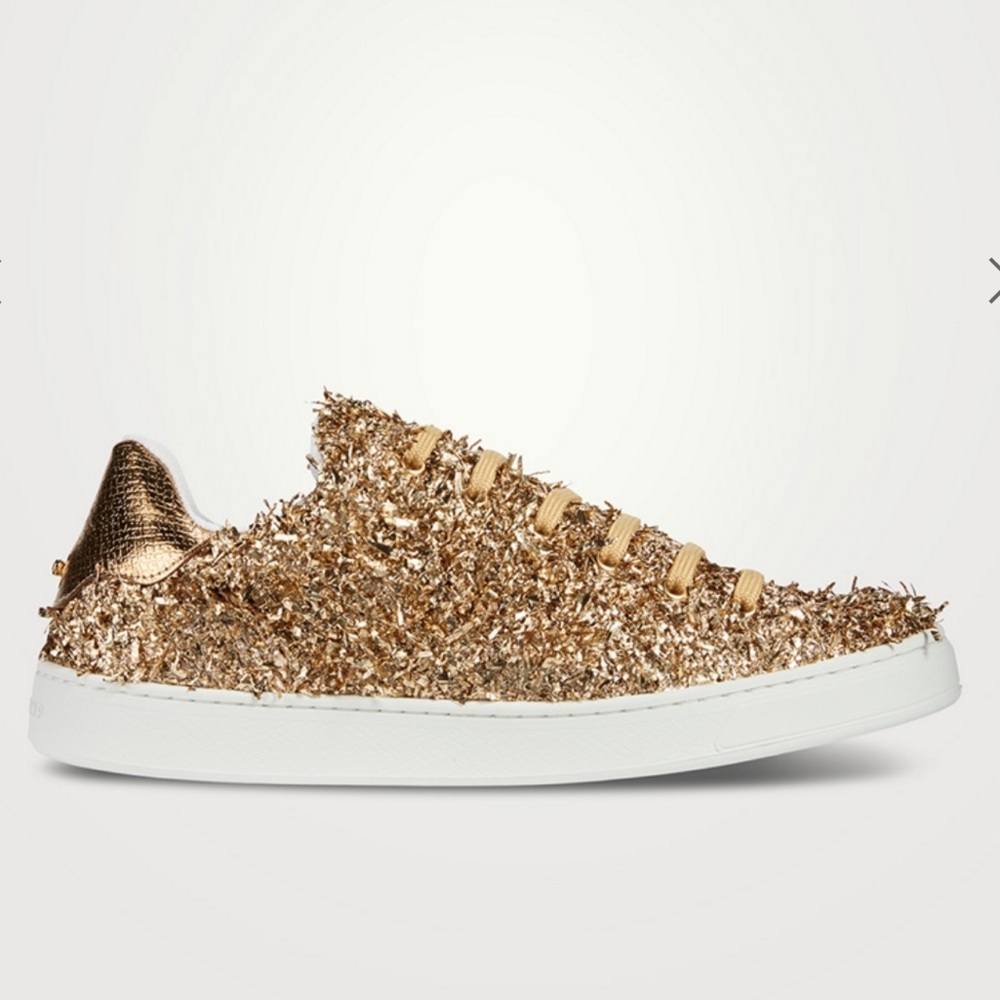 NEW- LONGCHAMP - Le Pliage Metallic Tweed Sneakers